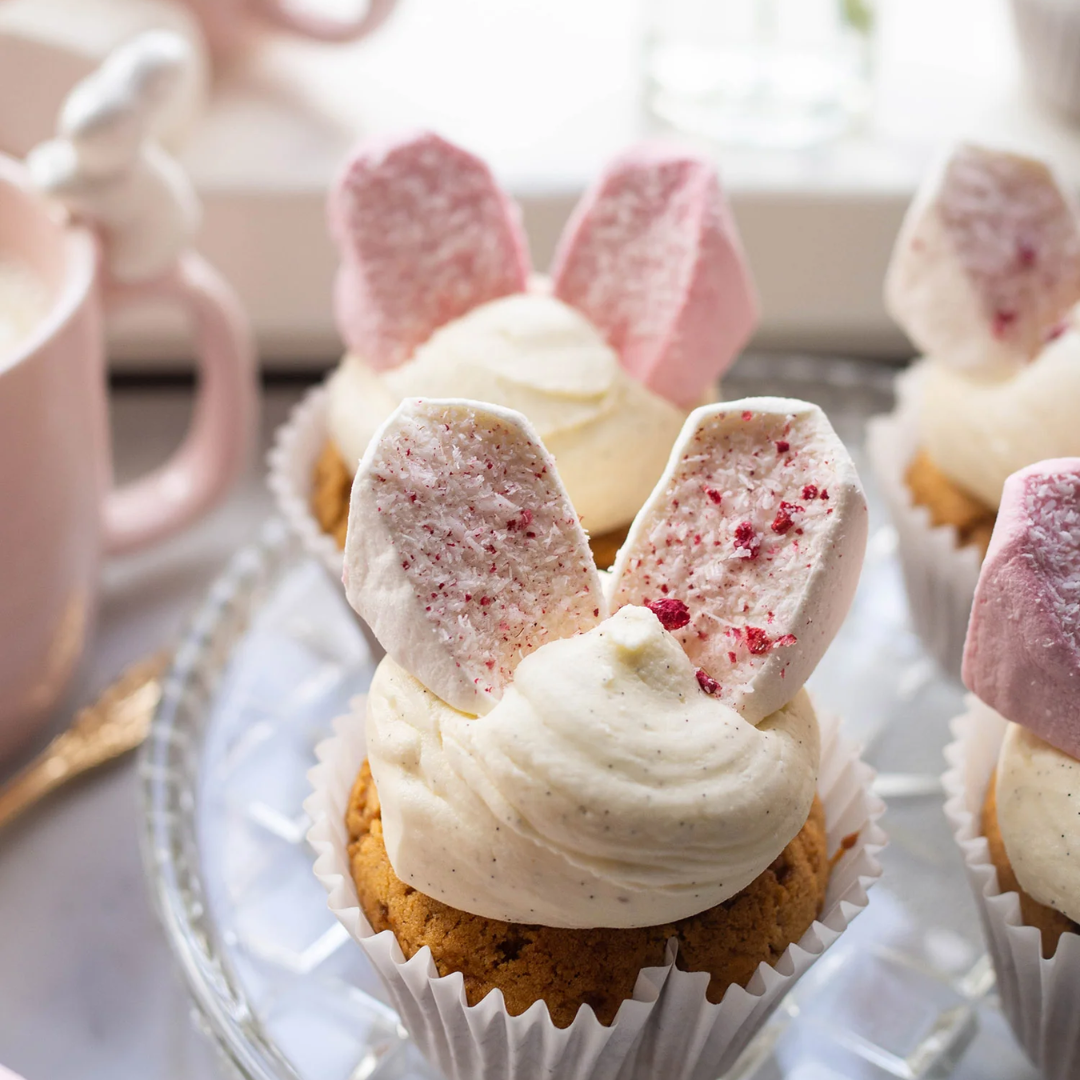 Elevate Your Easter with Panela and Vanilla Bunny Cupcakes