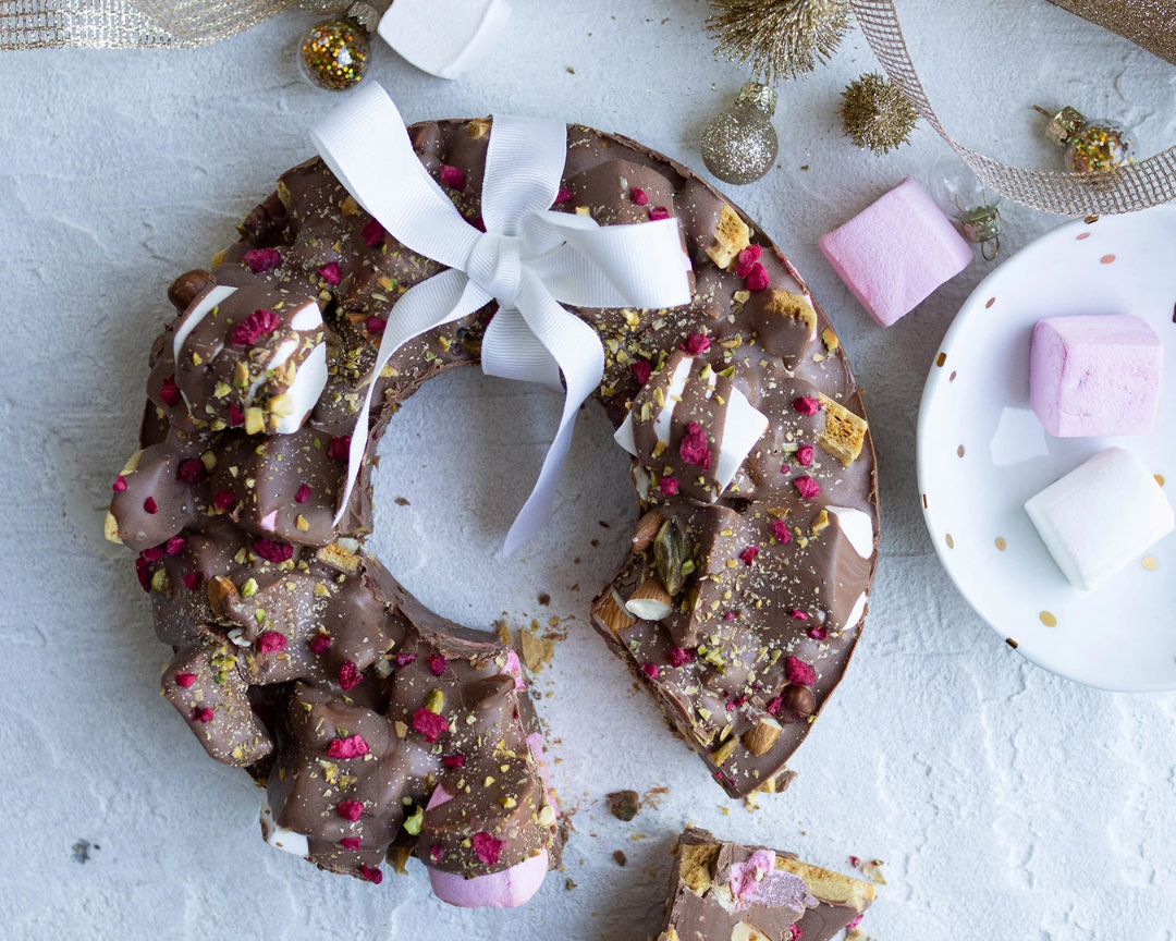 Delight Your Taste Buds with This Irresistible Rocky Road Wreath