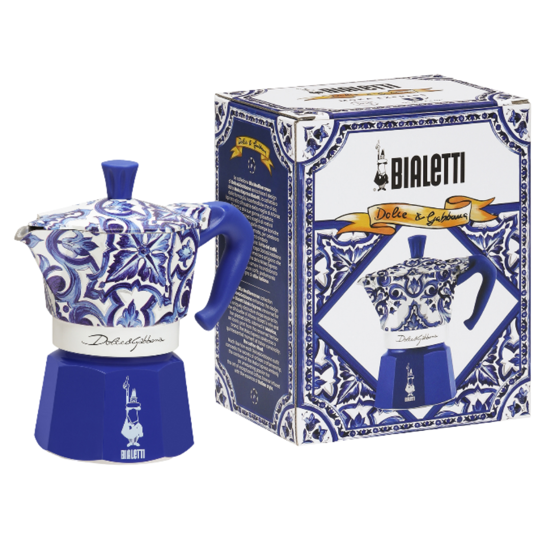 Moka Bialetti Dolce&Gabbana Mediterranean Blue 3 Cup