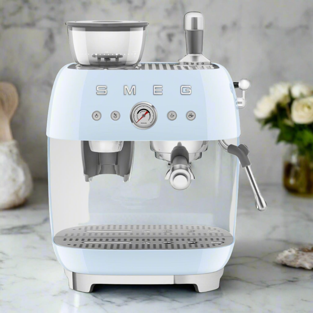 Smeg Espresso EGF03 Manual Coffee Machine + FREE KG OF COFFEE