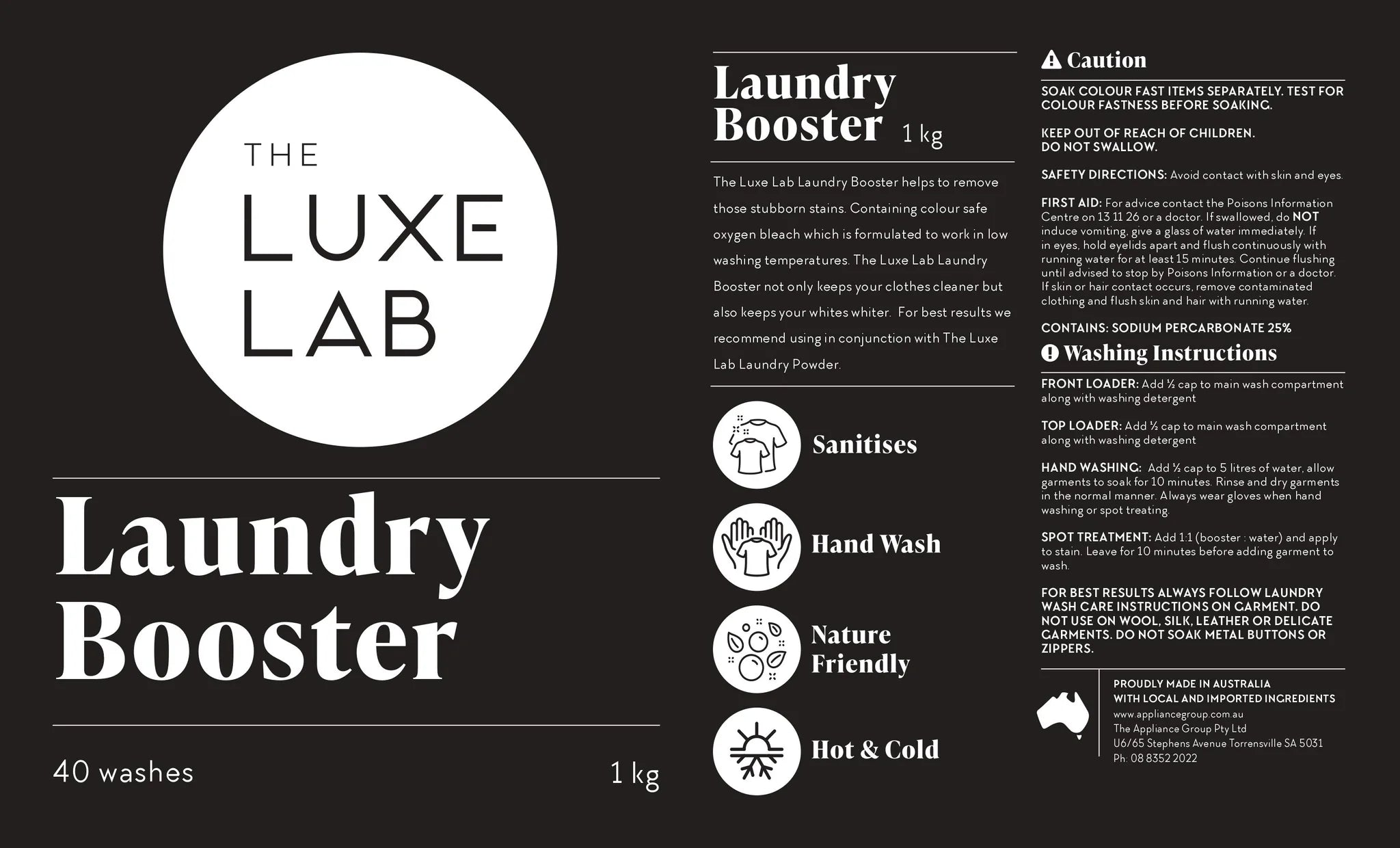 The Luxe Lab Laundry Booster 1kg