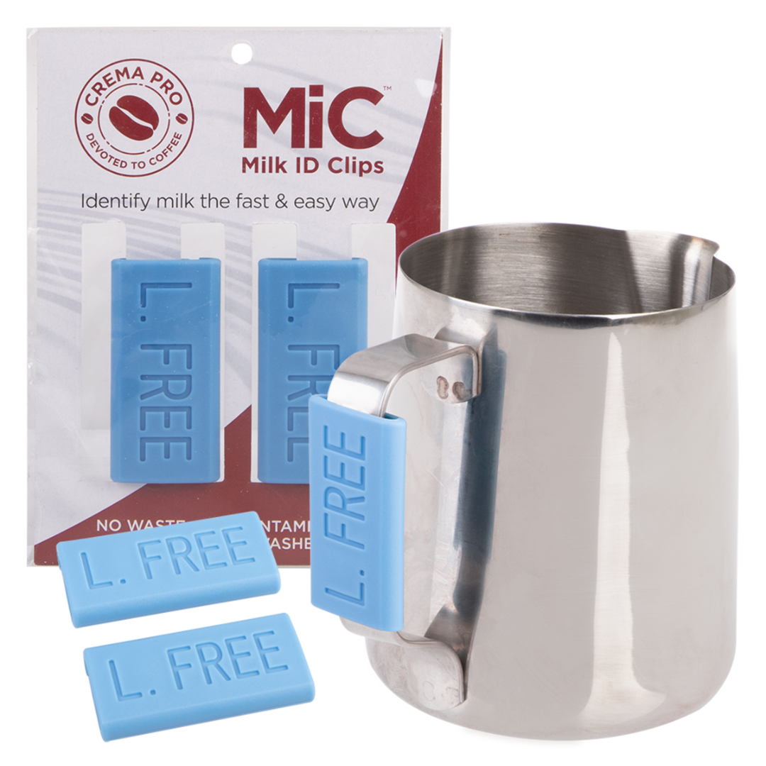 Crema Pro Milk Jug ID Clips - Lactose Free