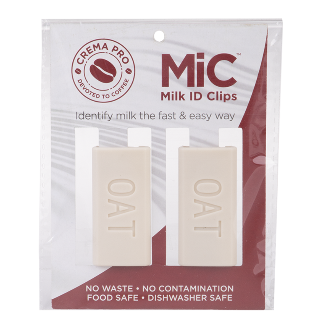 Crema Pro Milk Jug ID Clips - Oat