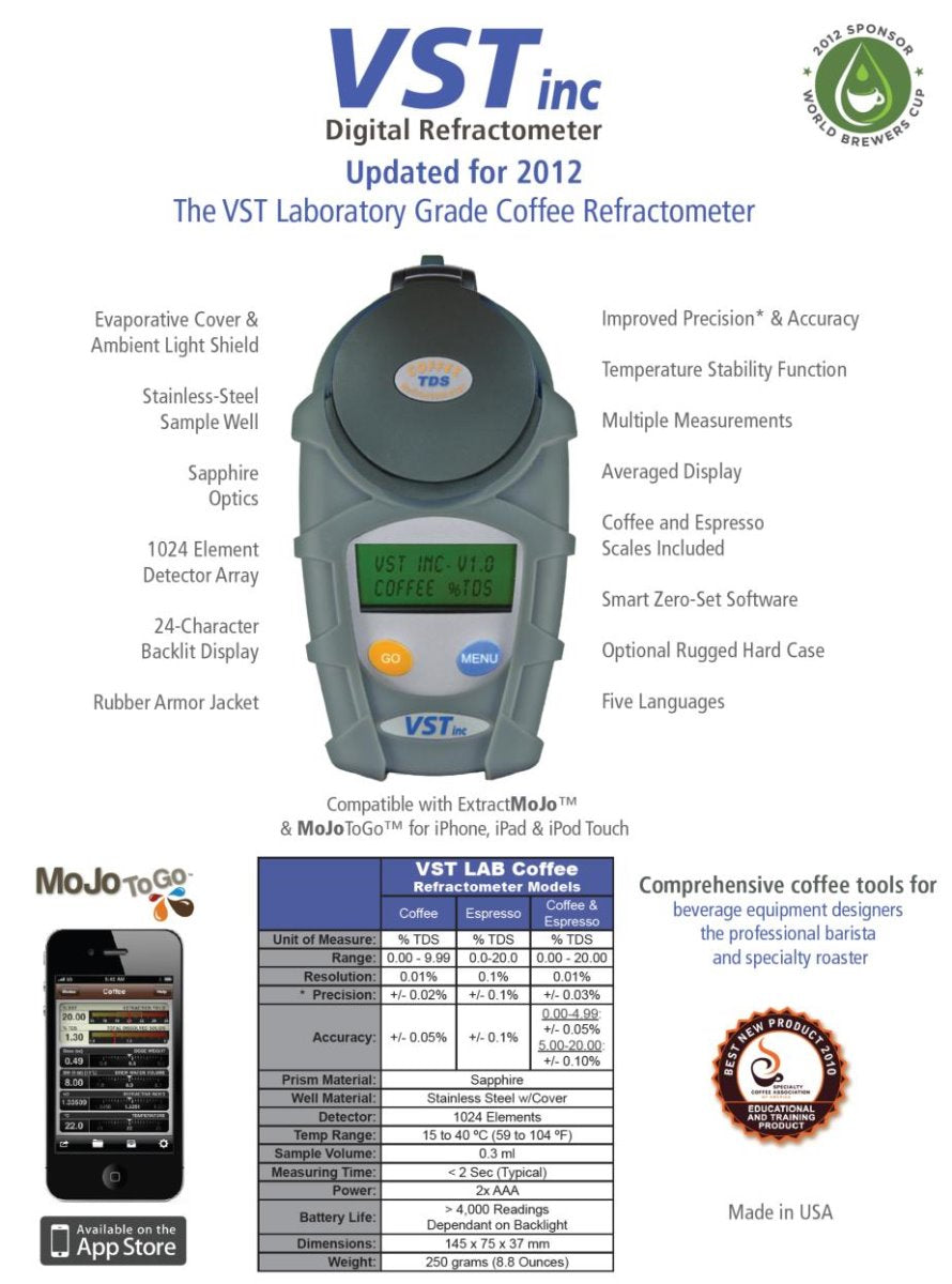 VST LAB Coffee III Refractometer - Software Inc